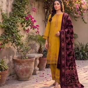 MINHA DHANK EMBROIDERED 3PC